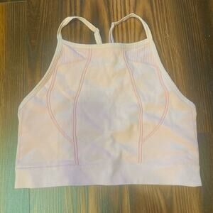 Zella Body Cropped Fitted Racerback Sports Bra Adjustable Size L